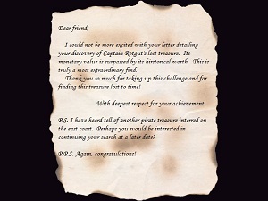 [The finished outro letter.]